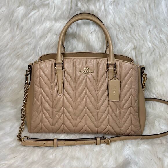 Coach Quilted Chain Crossbody Shoulder Bag - Picture 2 of 12